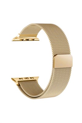 Apple Watch SE 40mm Hasır Metal Kordon Kayış Mıknatıslı Milanese Loop