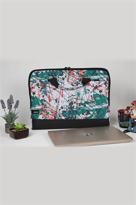 Moserini 15.6'' Taban Korumalı, Omuz Askılı, Desenli  Notebook Laptop Macbook Çantası
